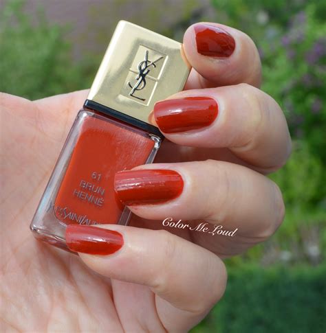 ysl nail polish brun henne|ysl la laque nail varnish.